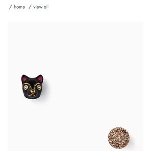 Kate Spade Cat & ball earring
